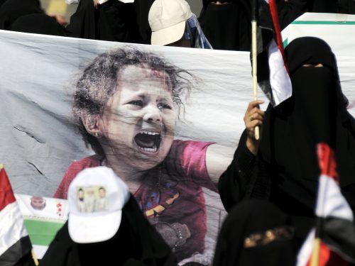 Yemenis denounce Saudi siege and genocide